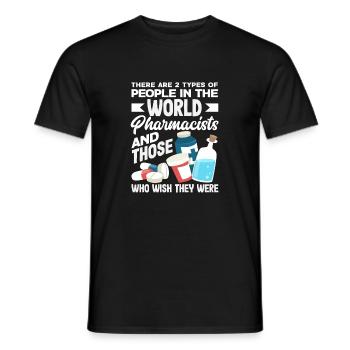 Proud Pharmacist Pharmacy Technician - Men's T-Shirt - black - Front - AI Model Male 178 light (178cm)