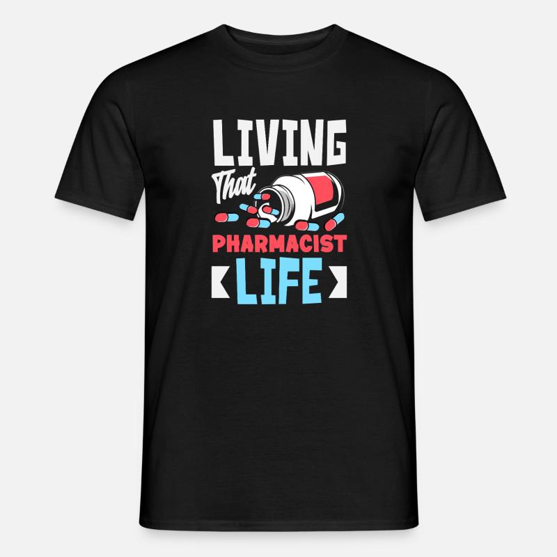 Das Leben Eines Apothekers Pharmazietechniker - Männer T-Shirt - Schwarz