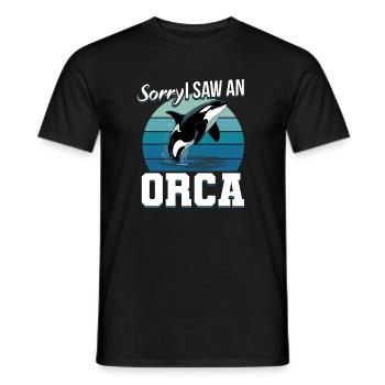 Funny Orca - Männer T-Shirt - Schwarz - Vorne - AI Model Male 178 light (178cm)