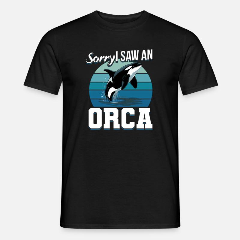 Funny Orca - Männer T-Shirt - Schwarz