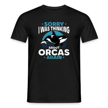 Funny Orca - Männer T-Shirt - Schwarz - Vorne - AI Model Male 178 light (178cm)