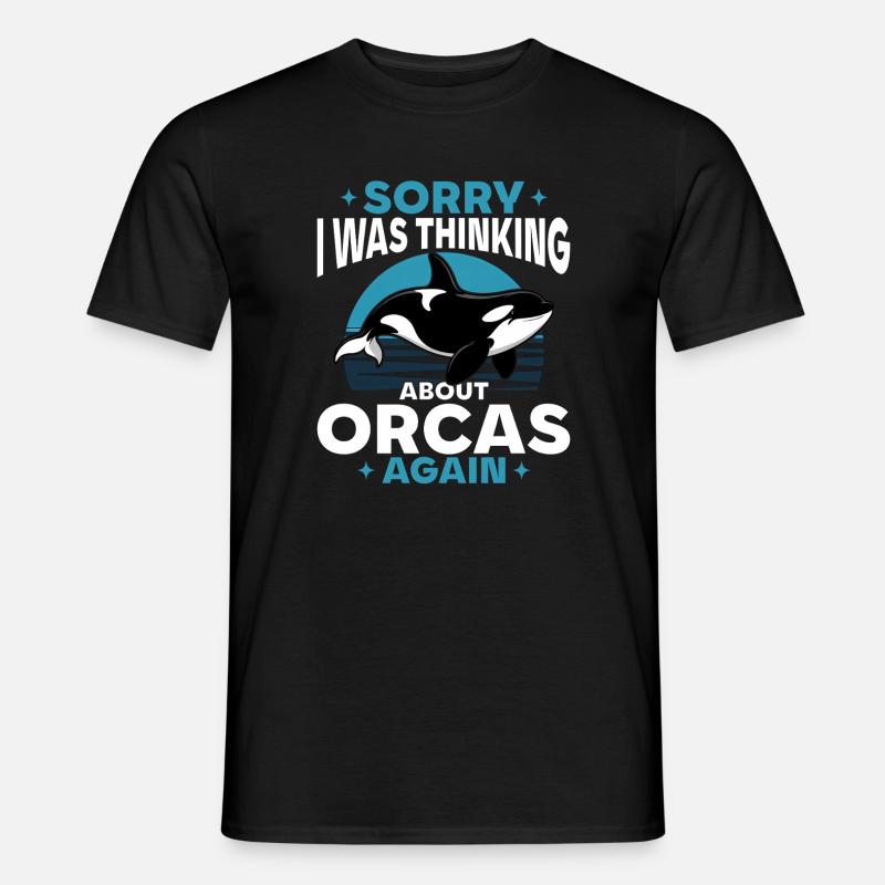 Funny Orca - Männer T-Shirt - Schwarz