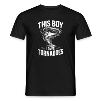 Tornado Sprüche Tornados Lustiges Tornado Geschenk - Männer T-Shirt - Schwarz - Vorne - AI Model Male 178 light (178cm)