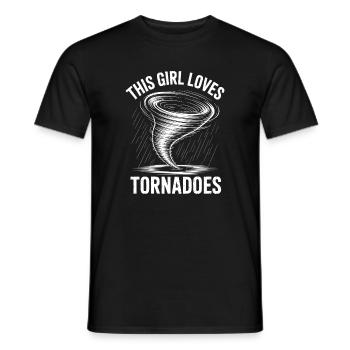Tornado Sprüche Tornados Lustiges Tornado Geschenk - Männer T-Shirt - Schwarz - Vorne - AI Model Male 178 light (178cm)