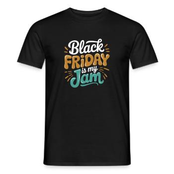 Le Black Friday est mon slogan pour - T-shirt homme - noir - Devant - AI Model Male 178 light (178cm)