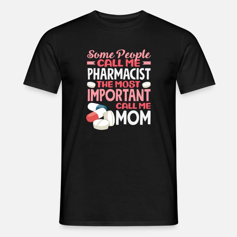 Apothekerin Mama Pharmazietechnikerin Mutter - Männer T-Shirt - Schwarz