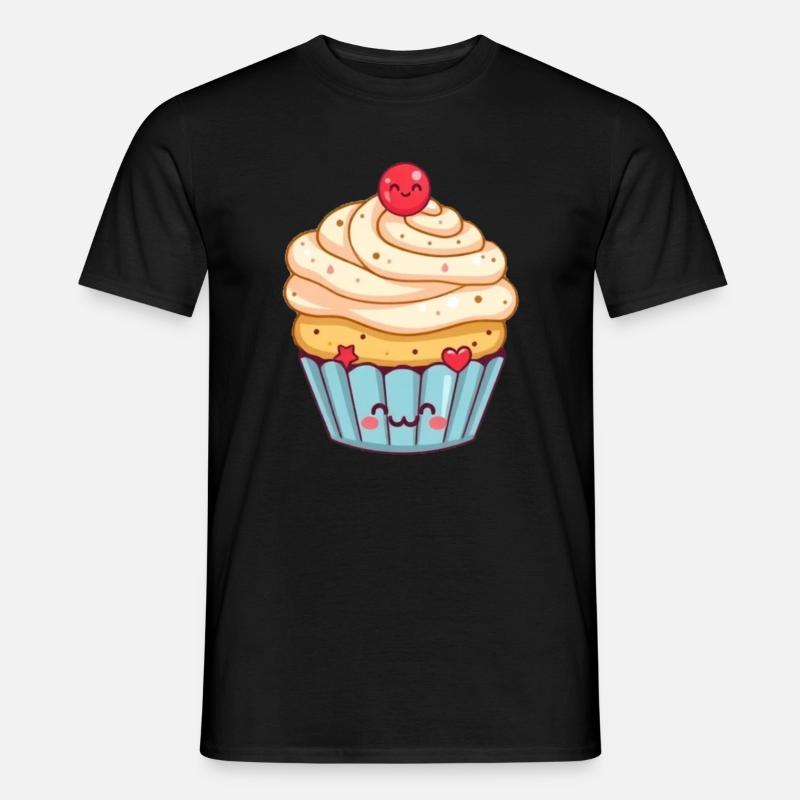 Kawaii Cupcake Kawaii søde sager Kawaii Kage - Mænd T-shirt - sort