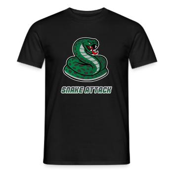 Schlangen-Workout - Männer T-Shirt - Schwarz - Vorne - AI Model Male 178 light (178cm)