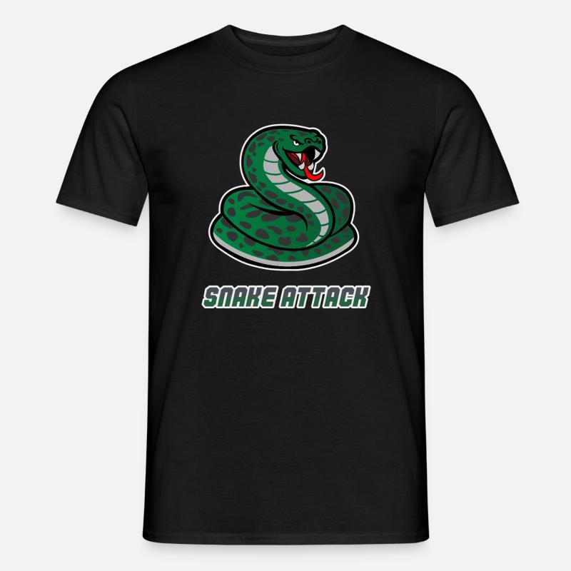 Schlangen-Workout - Männer T-Shirt - Schwarz