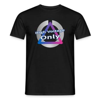 Electro Neon - T-shirt homme - noir - Devant - AI Model Male 178 light (178cm)