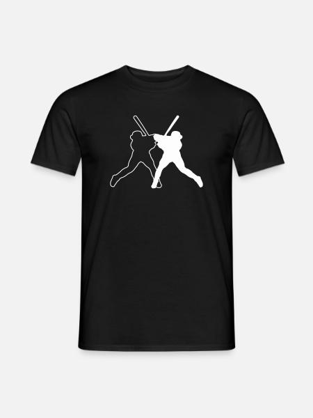 Baseball Ball Logo - Men's T-Shirt - black