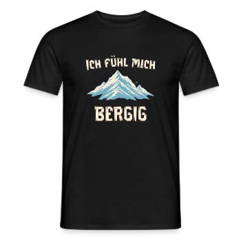 Je me sens montagneuse - T-shirt homme - noir - Devant - AI Model Male 178 light (178cm)