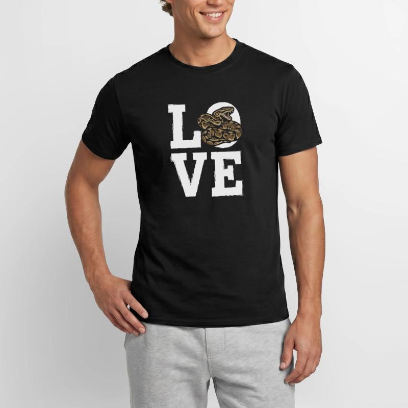 Les serpents rois Python ADORENT les pythons de terrarium T-shirt homme