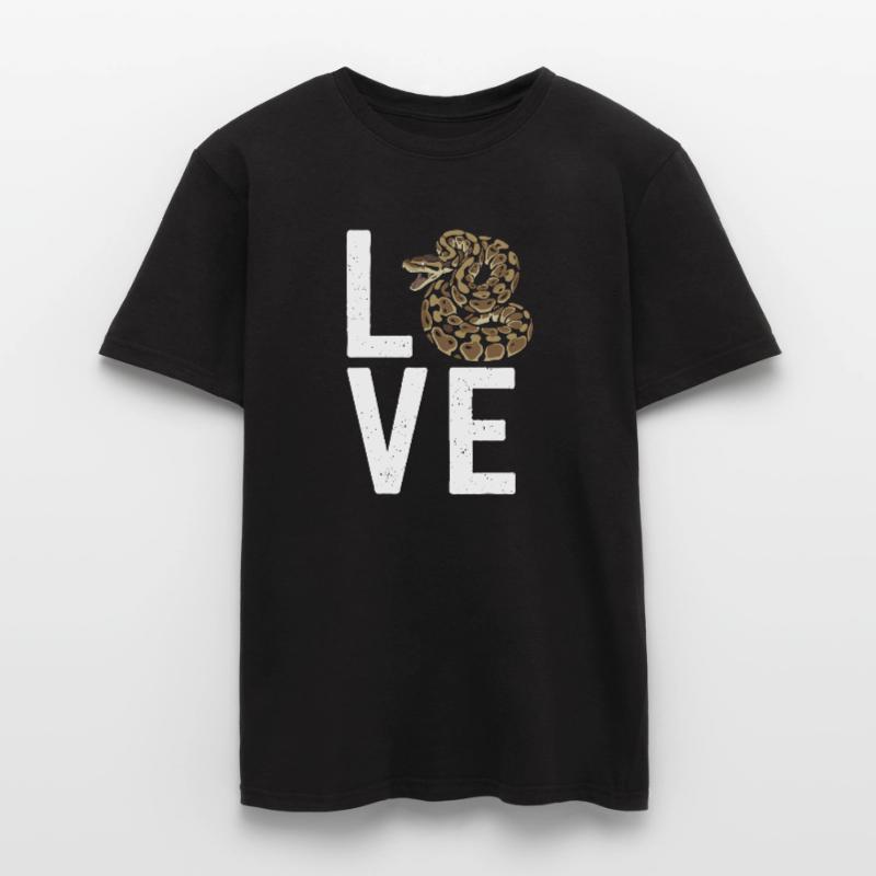 Les serpents rois Python ADORENT les pythons de terrarium T-shirt homme