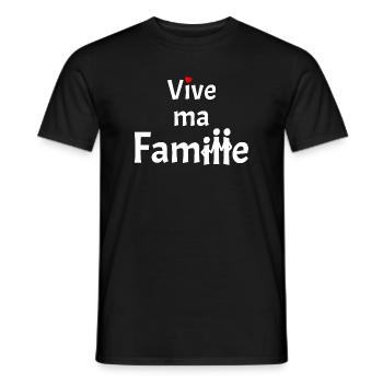 LANG LEBE MEINE FAMILIE! - Männer T-Shirt - Schwarz - Vorne - AI Model Male 178 light (178cm)