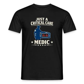 Intensivpflegesanitäter Advanced Emt Als Identity - Männer T-Shirt - Schwarz - Vorne - AI Model Male 178 light (178cm)