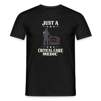Intensivpflegesanitäter Advanced Emt Als Identity - Männer T-Shirt - Schwarz - Vorne - AI Model Male 178 light (178cm)