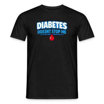 Blutzucker-insulin-unterstützung Typ Eins Stolz - Männer T-Shirt - Schwarz - Vorne - AI Model Male 178 light (178cm)