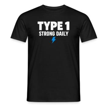 Blutzucker-insulin-unterstützung Typ Eins Stolz - Männer T-Shirt - Schwarz - Vorne - AI Model Male 178 light (178cm)