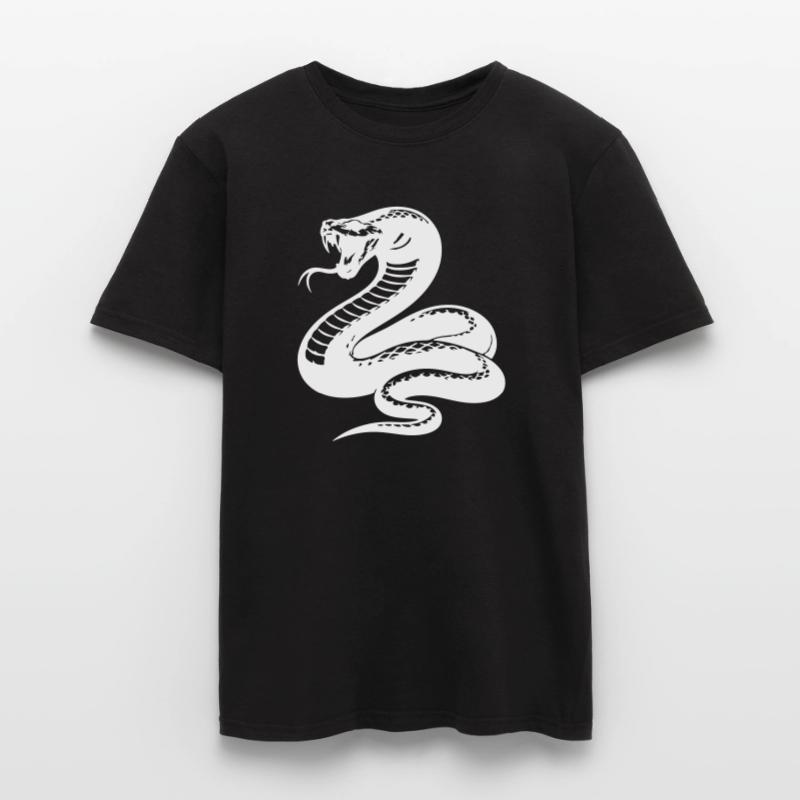 Silhouette du python serpent T-shirt homme