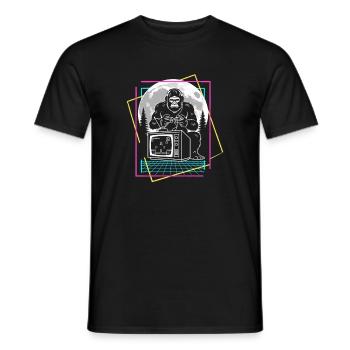 Bigfoot Gaming - Men's T-Shirt - black - Front - AI Model Male 178 light (178cm)