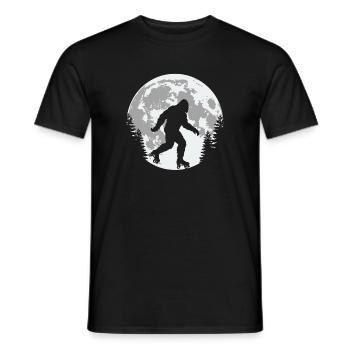 Bigfoot Lune de patinage à roulettes - T-shirt homme - noir - Devant - AI Model Male 178 light (178cm)
