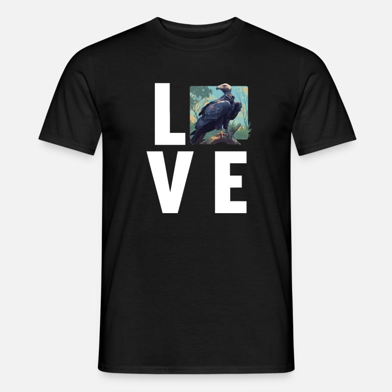 Geier - Männer T-Shirt - Schwarz