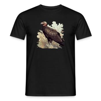 Geier - Männer T-Shirt - Schwarz - Vorne - AI Model Male 178 light (178cm)