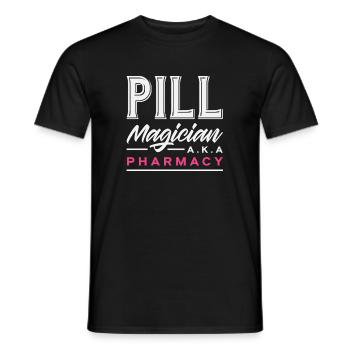 Pillenmagier Apotheker Pharmazietechniker - Männer T-Shirt - Schwarz - Vorne - AI Model Male 178 light (178cm)