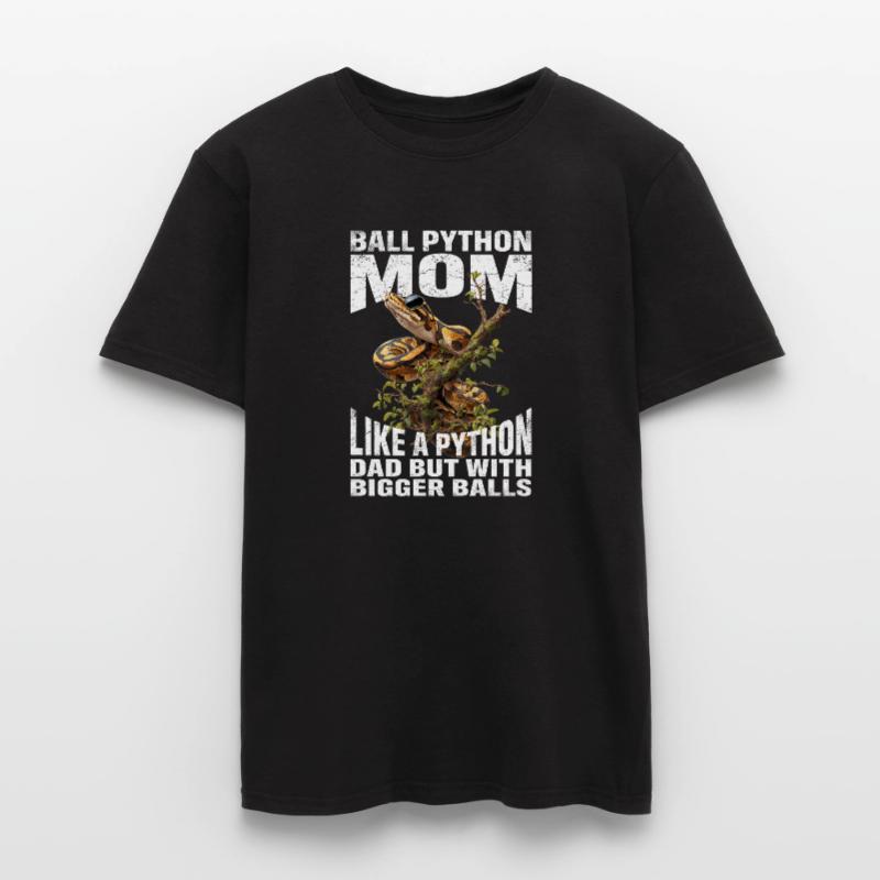 Königspython Mom Mama Schlangen Terrarium Python Männer T-Shirt
