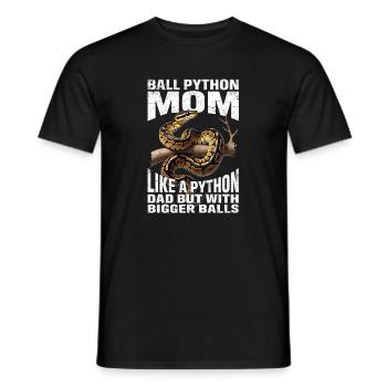 Königspython Mom Mama Schlangen Terrarium Python - Männer T-Shirt - Schwarz - Vorne - AI Model Male 178 light (178cm)