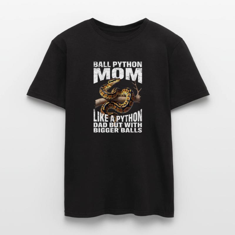 Königspython Mom Mama Schlangen Terrarium Python Männer T-Shirt