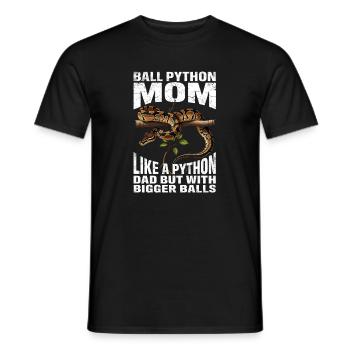Königspython Mom Mama Schlangen Terrarium Python - Männer T-Shirt - Schwarz - Vorne - AI Model Male 178 light (178cm)