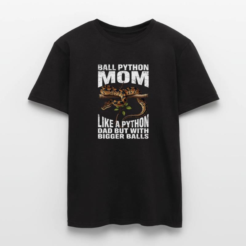 Königspython Mom Mama Schlangen Terrarium Python Männer T-Shirt