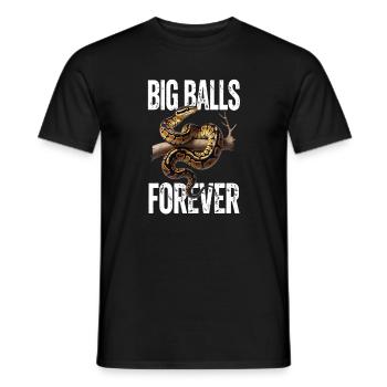 Königspython Schlangen Liebhaber Terrarium Python - Männer T-Shirt - Schwarz - Vorne - AI Model Male 178 light (178cm)