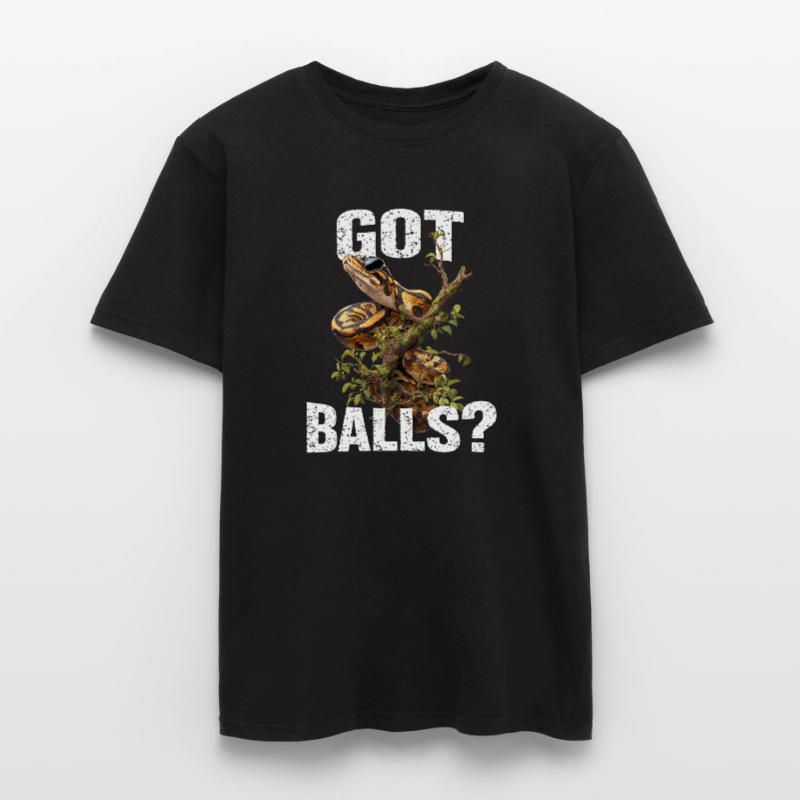 Königspython Schlangen Liebhaber Terrarium Python Männer T-Shirt