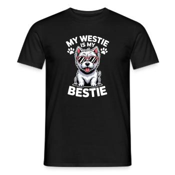 West Highland White Terrier Spruch Westie Geschenk - Männer T-Shirt - Schwarz - Vorne - AI Model Male 178 light (178cm)