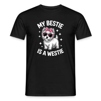 West Highland White Terrier Spruch Westie Geschenk - Männer T-Shirt - Schwarz - Vorne - AI Model Male 178 light (178cm)