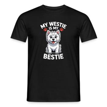 West Highland White Terrier Spruch Westie Geschenk - Männer T-Shirt - Schwarz - Vorne - AI Model Male 178 light (178cm)