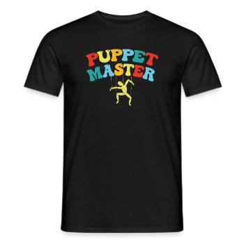 Puppet Master Swing Art - Men's T-Shirt - black - Front - AI Model Male 178 light (178cm)