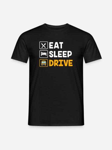 Schulbusfahrer Busfahrer Schulbus - Männer T-Shirt - Schwarz