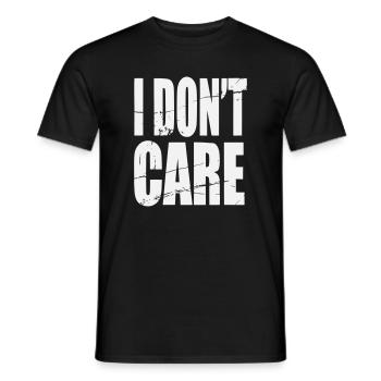 Je me fiche des lettrages grunge - T-shirt homme - noir - Devant - AI Model Male 178 light (178cm)