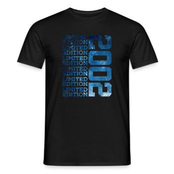 LIMITED EDITION 2002 24 YEARS 24TH BIRTHDAY - Men's T-Shirt - black - Front - AI Model Male 178 light (178cm)