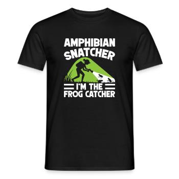 Frog Catcher Amphibian Snatcher Frog - Männer T-Shirt - Schwarz - Vorne - AI Model Male 178 light (178cm)