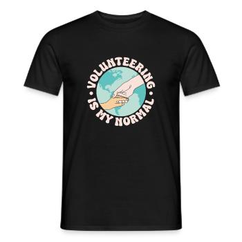 L’appréciation du bénévolat est mon bénévolat habituel - T-shirt homme - noir - Devant - AI Model Male 178 light (178cm)