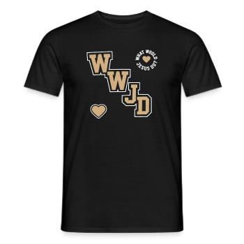 Jesus Christlicher Religiöser Anbeter Glaube - Männer T-Shirt - Schwarz - Vorne - AI Model Male 178 light (178cm)