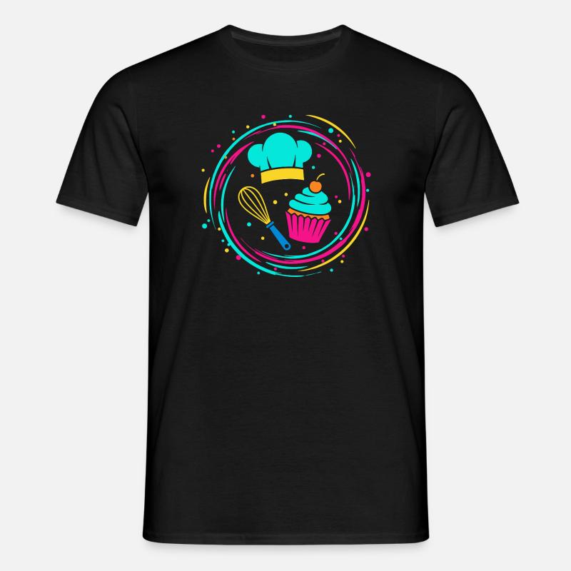 Bäcker - Männer T-Shirt - Schwarz