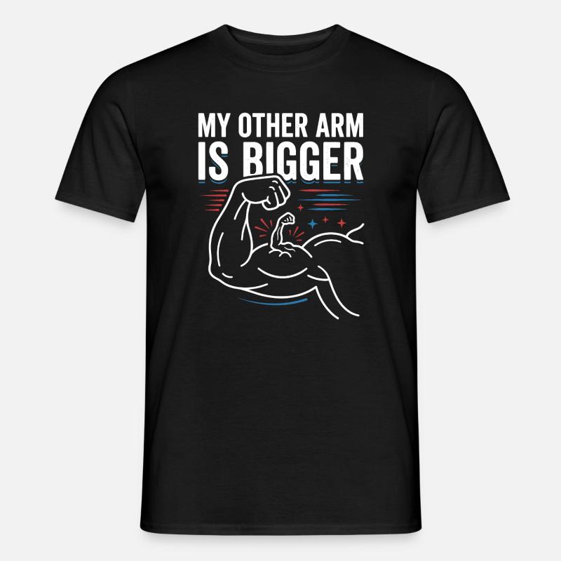 Anderer Arm Größer Meme - Männer T-Shirt - Schwarz