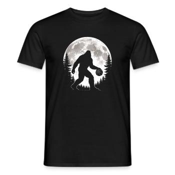 Bigfoot Basketball Player - Men's T-Shirt - black - Front - AI Model Male 178 light (178cm)