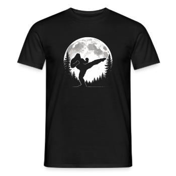 Bigfoot Kickboxing Moon - T-shirt homme - noir - Devant - AI Model Male 178 light (178cm)